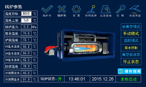 燃氣真空熱水鍋爐控制系統(tǒng) 